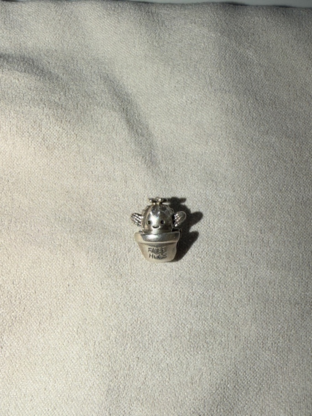 Pandora Silver 'Free Hugs' Cactus Charm
